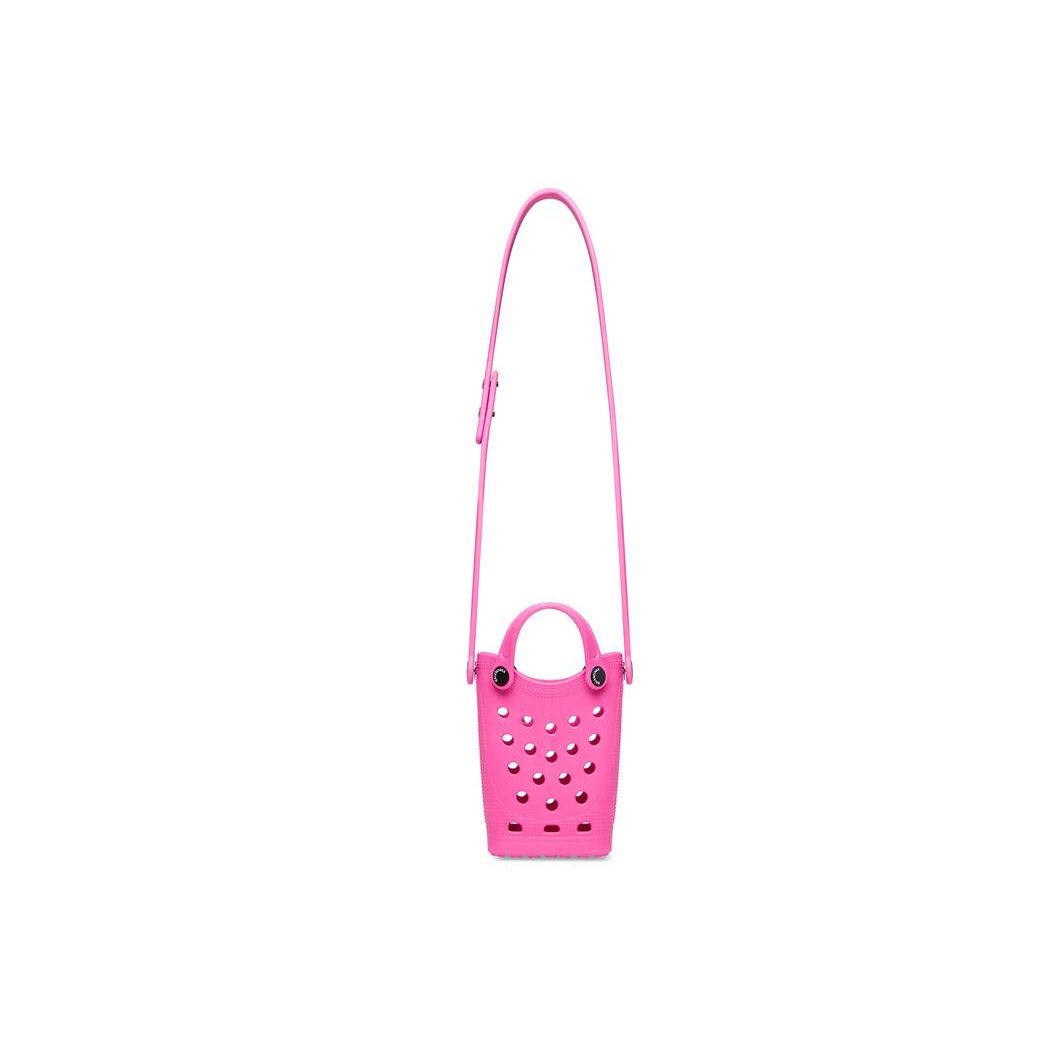 Men's Balenciaga Crocs Phone Holder Strap Mini Bag Pink | 7068BPEFR