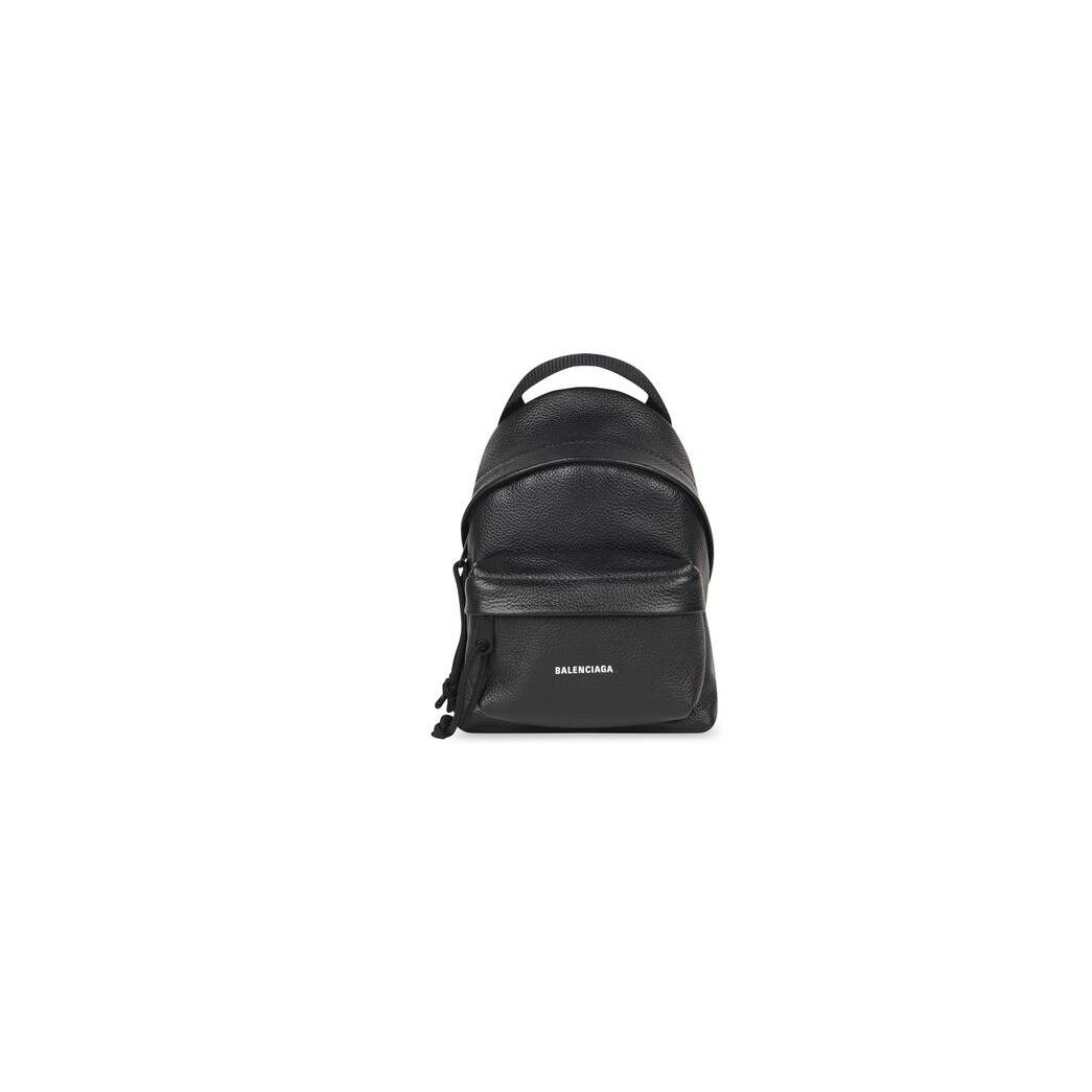 Men's Balenciaga Explorer Mini Crossbody Backpacks Black | 5124KUNEQ