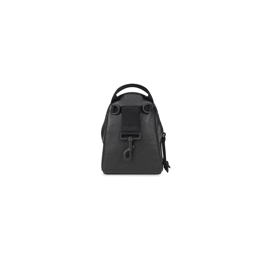 Men's Balenciaga Explorer Mini Crossbody Backpacks Black | 5124KUNEQ