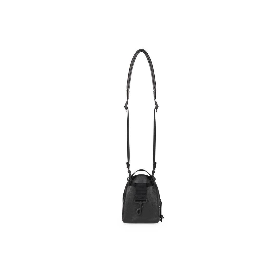 Men's Balenciaga Explorer Mini Crossbody Backpacks Black | 5124KUNEQ