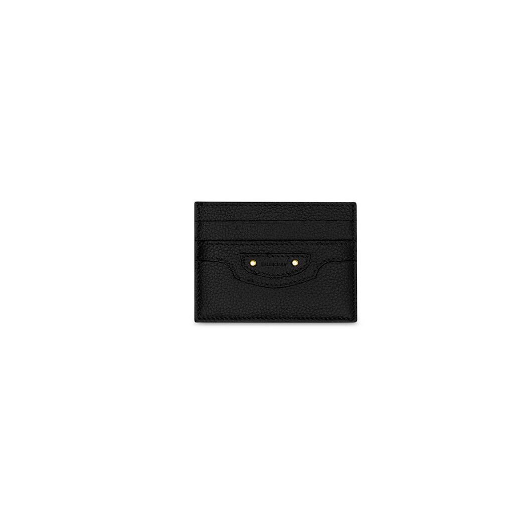 Men\'s Balenciaga Neo Classic Cardholders Black | 2487GFNZR