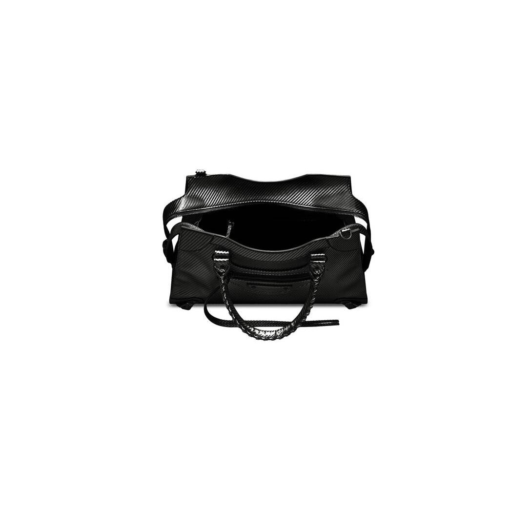 Men's Balenciaga Neo Classic Medium Handbag Tote Bags Black | 5461FDVBK