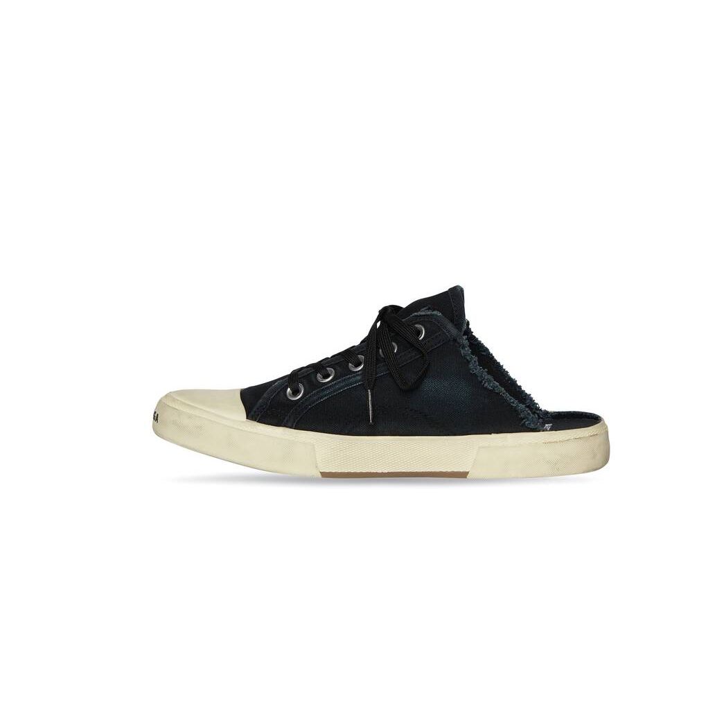 Men's Balenciaga Paris Mule Sneakers Black | 2097EPBAT