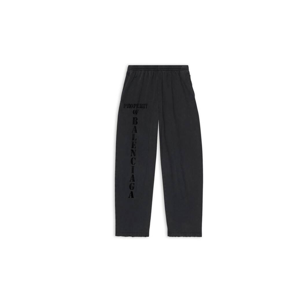 Men's Balenciaga Property Baggy Jogging Pants Black | 8245DOYHC