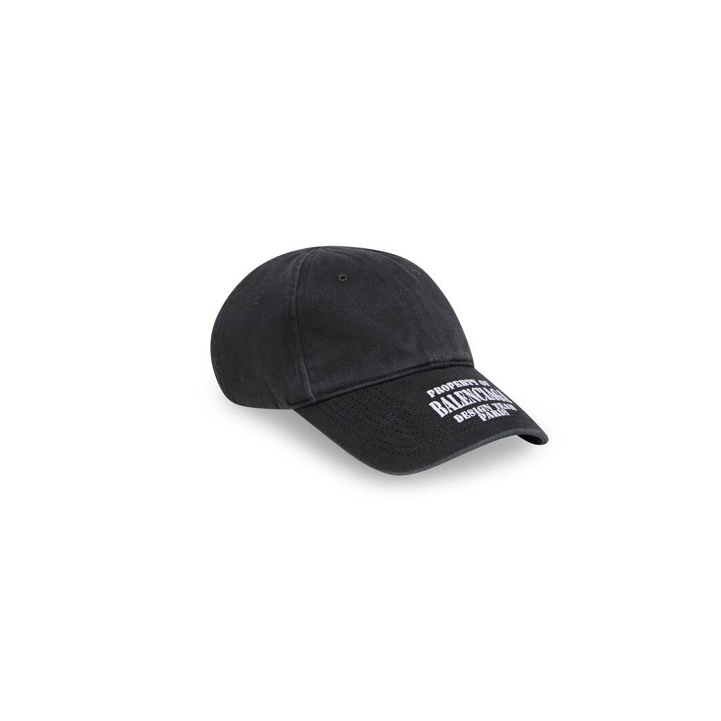 Men's Balenciaga Property Caps Black | 5864NFWKR