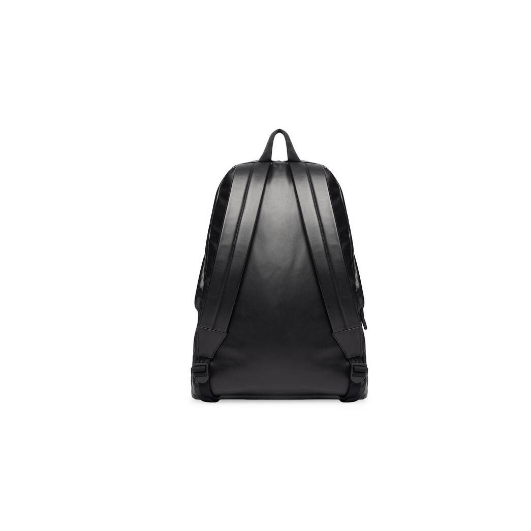 Men's Balenciaga Puffy Backpacks Black | 0357SJZCY