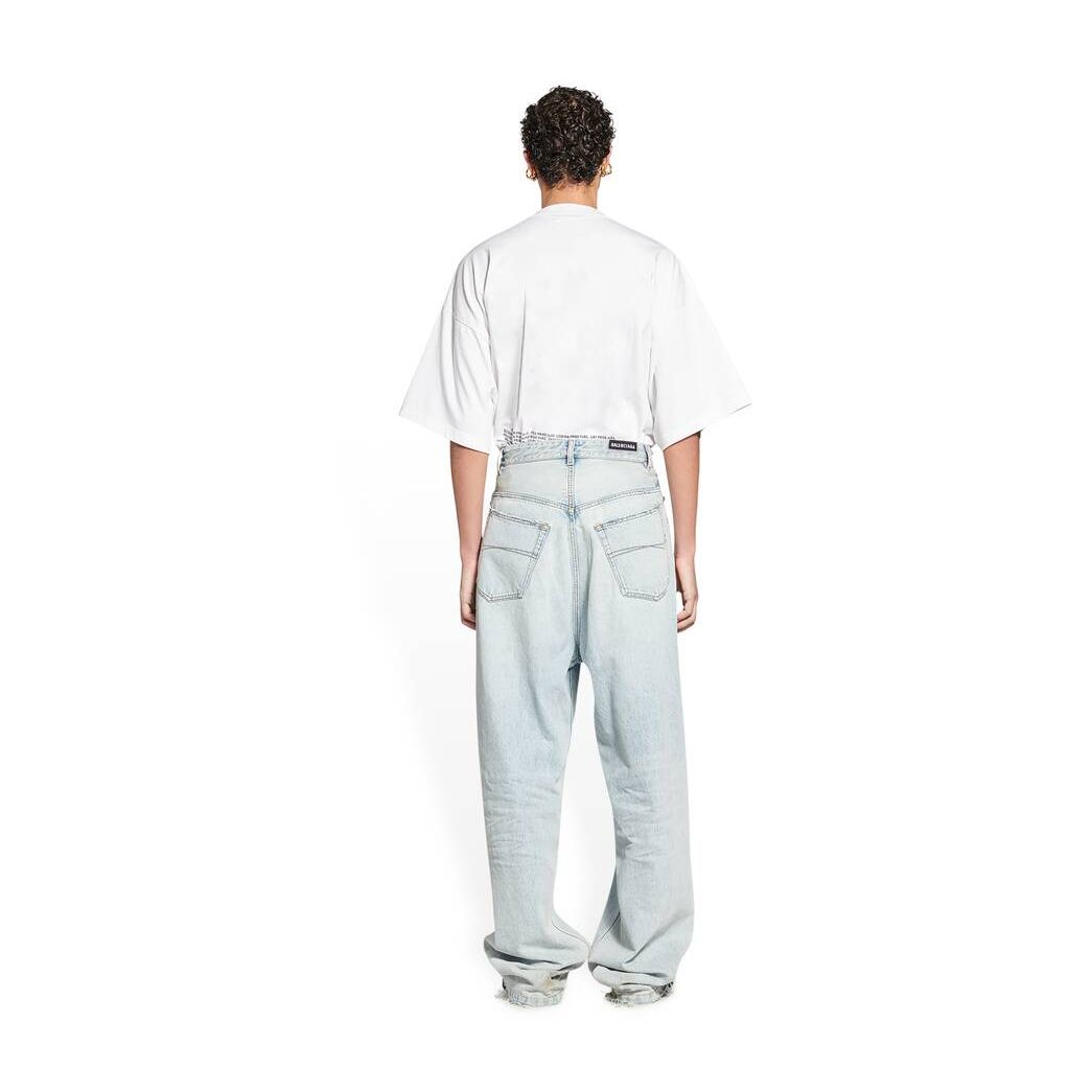 Men's Balenciaga Pull-up Pants Light Blue | 0983EFAVO