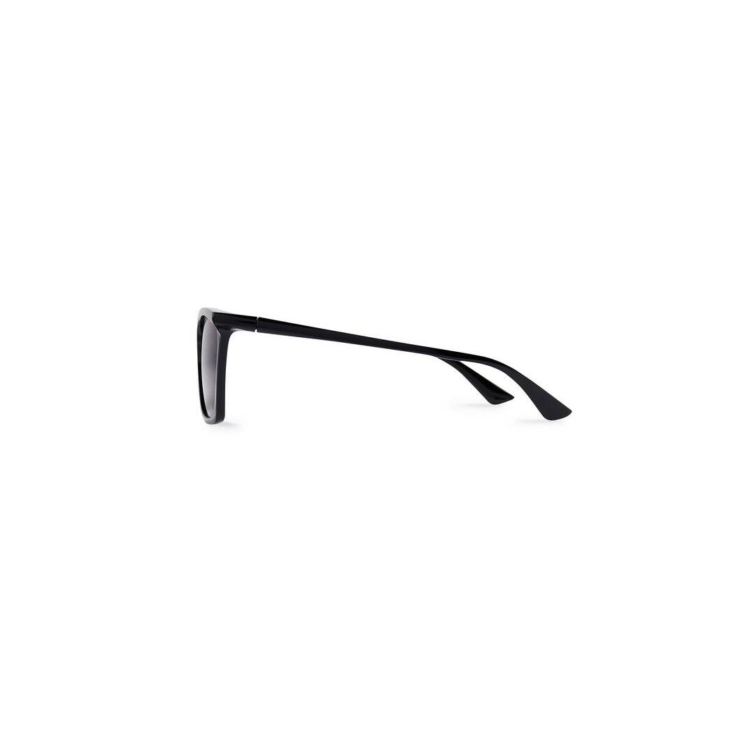 Men's Balenciaga Rim Rectangle Adjusted Fit Sunglasses Black | 4670PBRKF