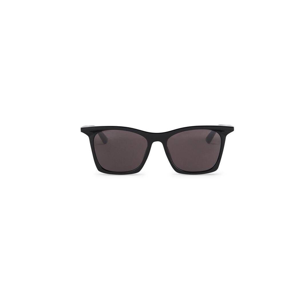 Men\'s Balenciaga Rim Rectangle Adjusted Fit Sunglasses Black | 4670PBRKF