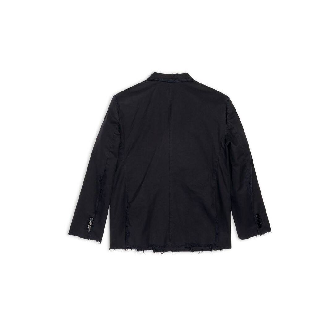 Men's Balenciaga Shrunk Jackets Black | 1948ZDBYP