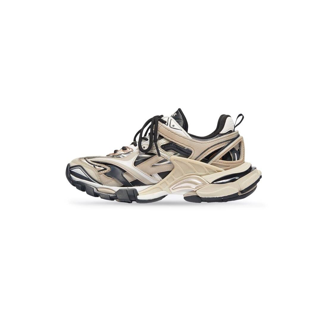 Men's Balenciaga Track.2 Sneakers Beige / Black | 6083WYTMO