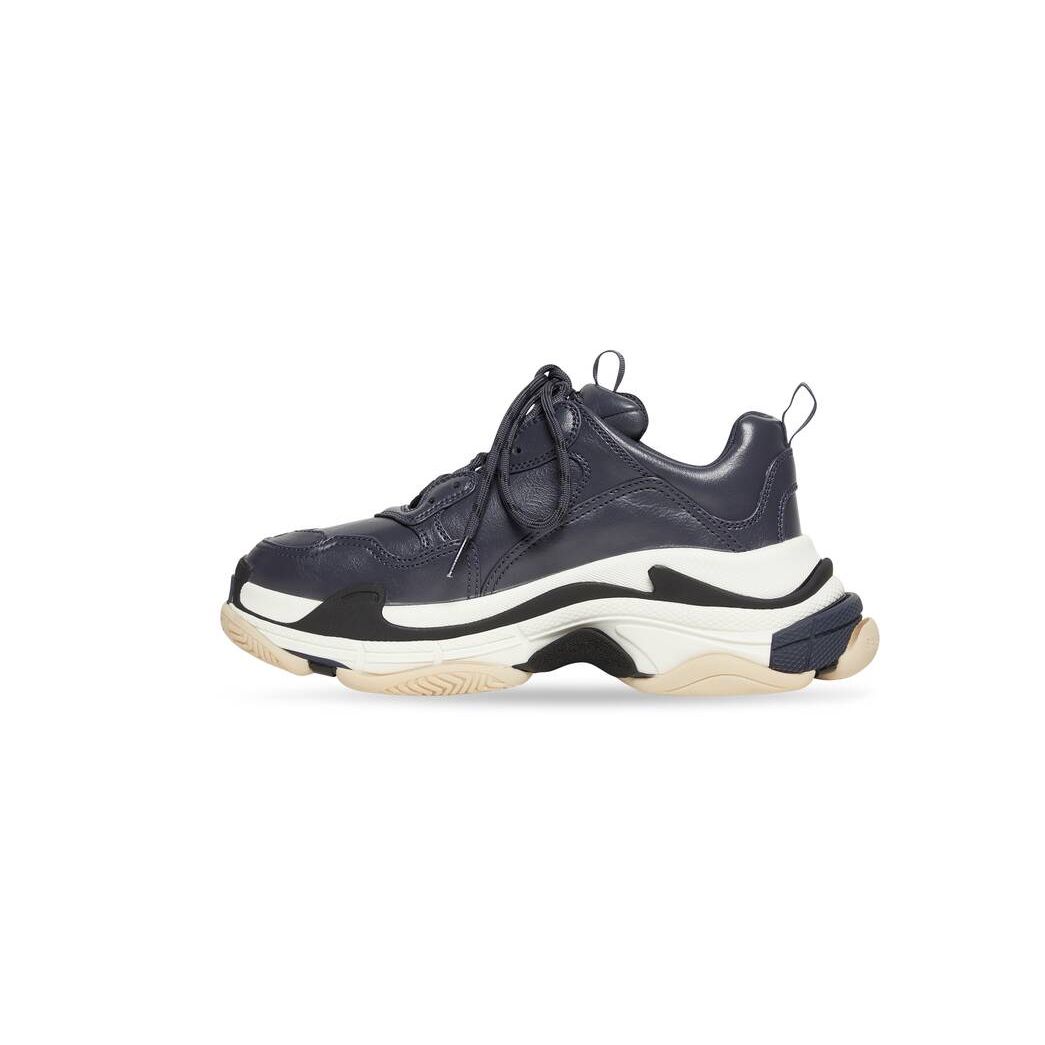 Men's Balenciaga Triple S Sneakers Blue | 1764DQCTY