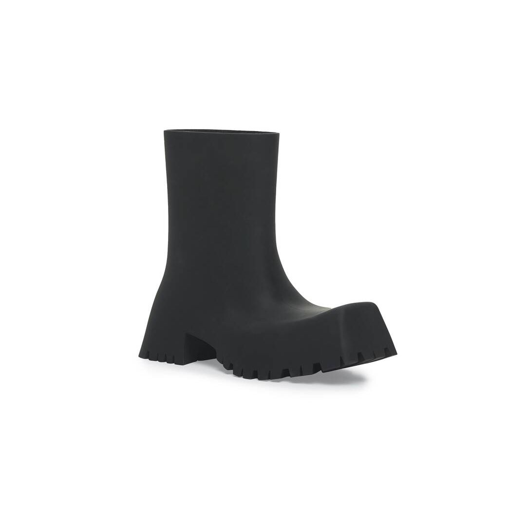 Men's Balenciaga Trooper Rubber Boots Black | 5321AQCDK