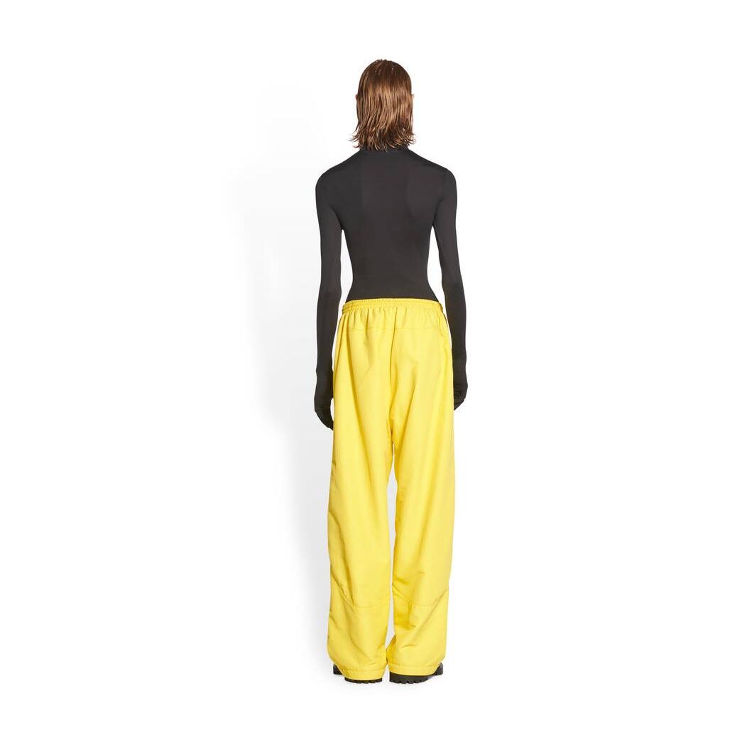 Women's Balenciaga 3b Sports Icon Tracksuit Pants Yellow | 4639DHKOQ