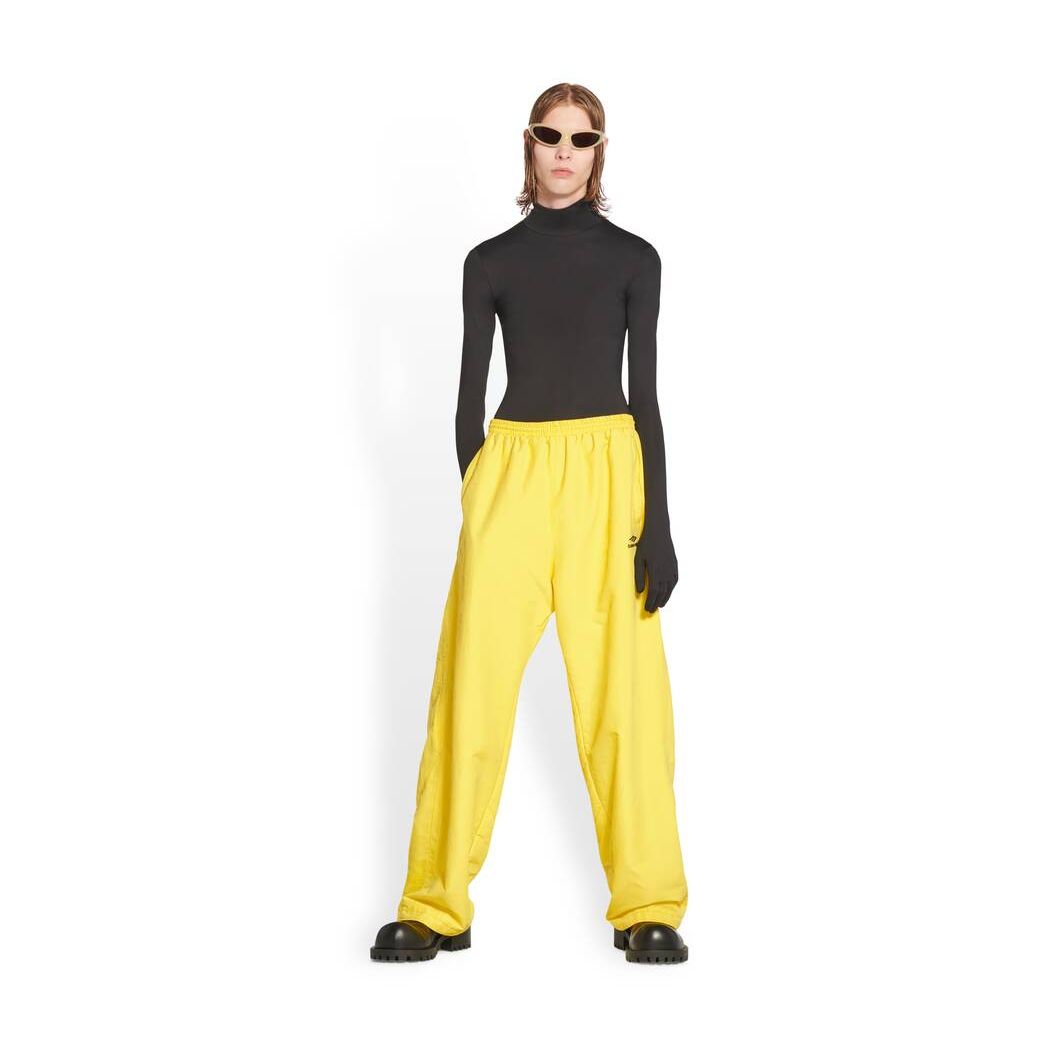 Women\'s Balenciaga 3b Sports Icon Tracksuit Pants Yellow | 4639DHKOQ