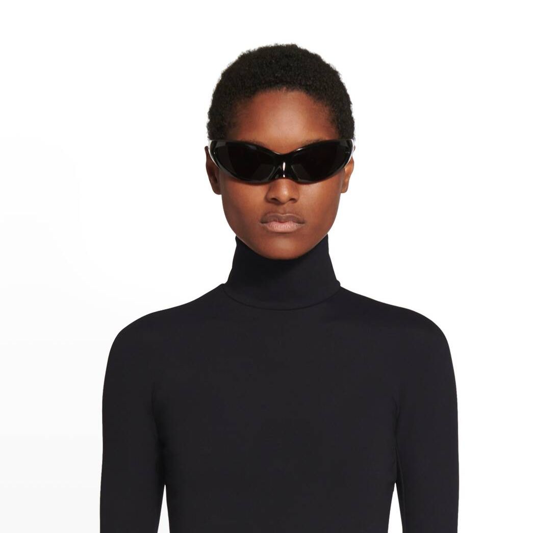 Women's Balenciaga 3b Sports Icon Turtleneck Knitwear Black | 3571OZCRN