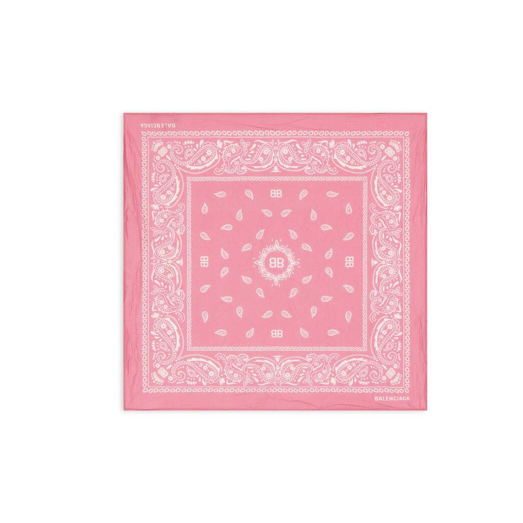 Women's Balenciaga Balenciaga Bandana Caps Pink | 2896MFTRN