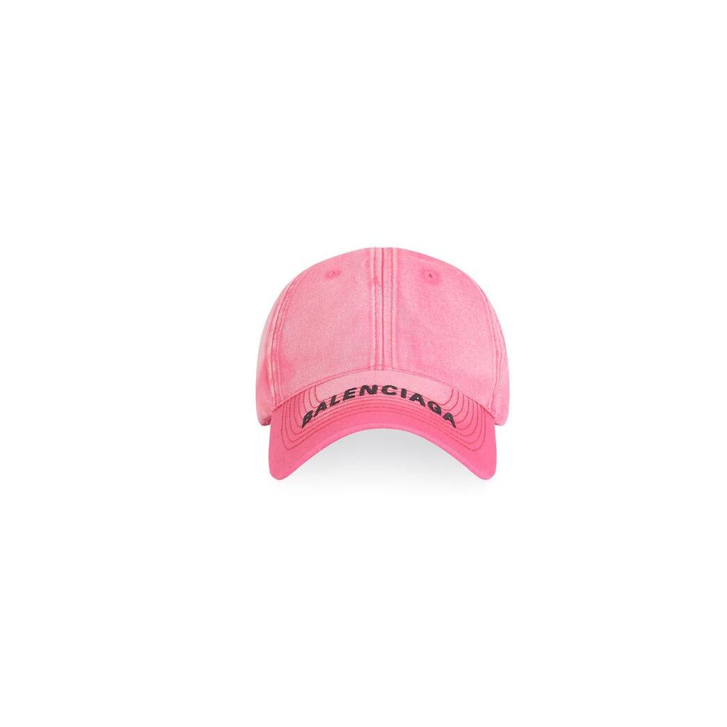 Women\'s Balenciaga Balenciaga Caps Fuchsia / Black | 9530MLIKN