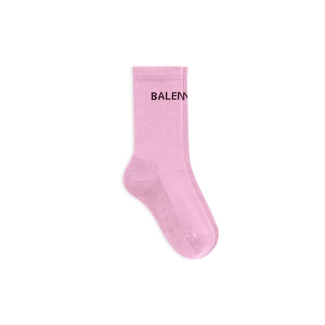 Women\'s Balenciaga Balenciaga Tennis Socks Pink | 1264HMKDO