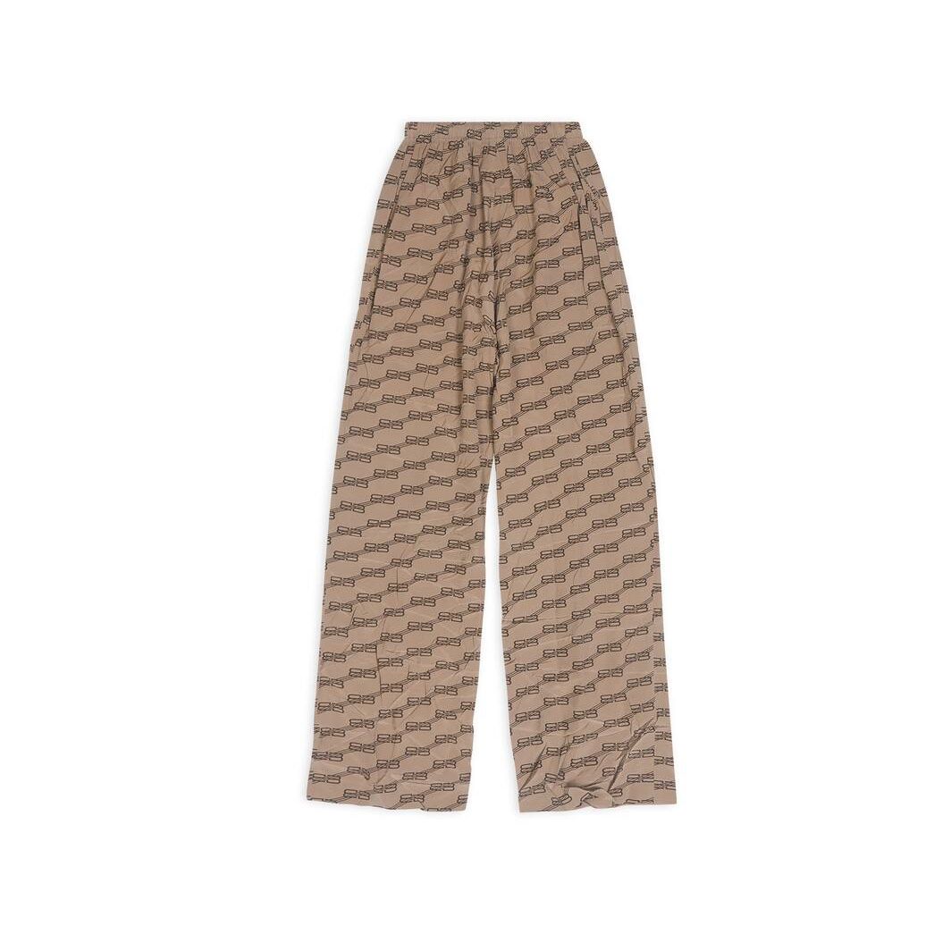 Women's Balenciaga Bb Monogram Pyjama Pants Beige | 3048QWTIB