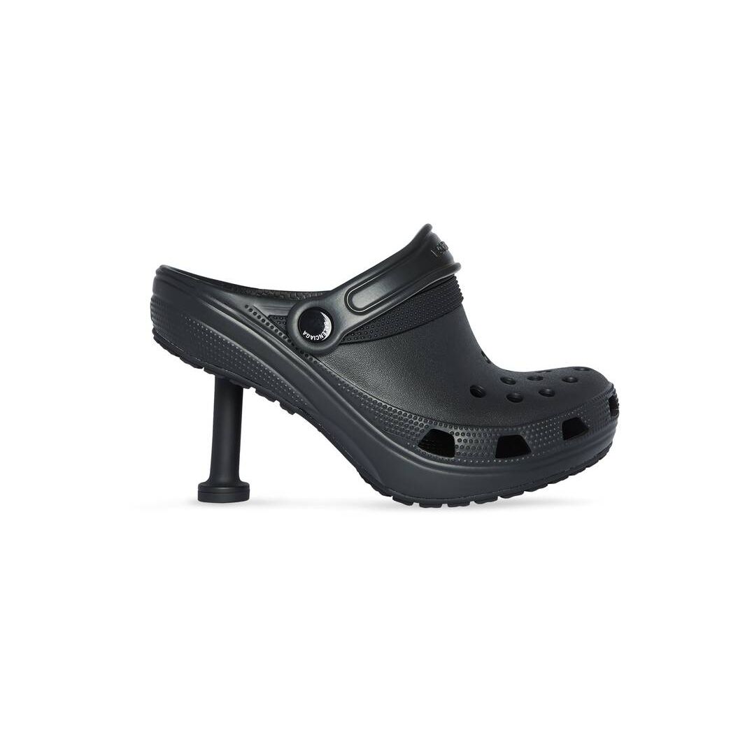 Women\'s Balenciaga Crocs Madame 80mm Pumps Black | 7012OTQBV