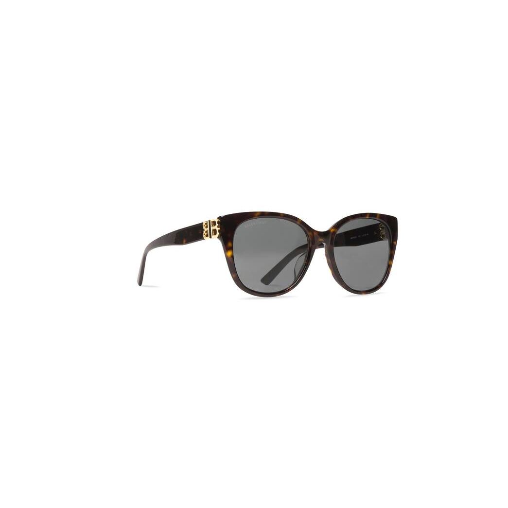 Women's Balenciaga Dynasty Cat Sunglasses Black | 2130KGQRN