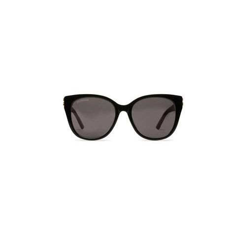 Women's Balenciaga Dynasty Cat Sunglasses Black | 2130KGQRN