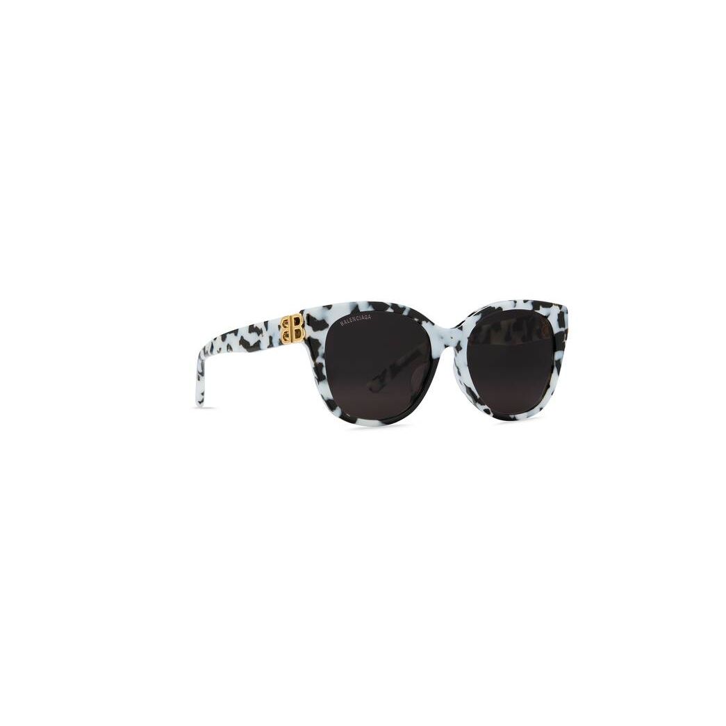 Women's Balenciaga Dynasty Cat Sunglasses White | 9705OKSMW