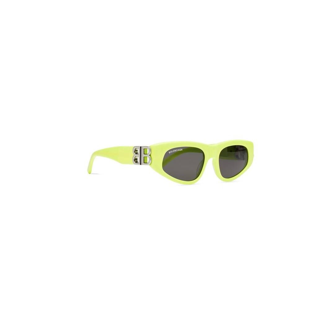 Women's Balenciaga Dynasty D-frame Sunglasses Yellow | 8150CLDZP