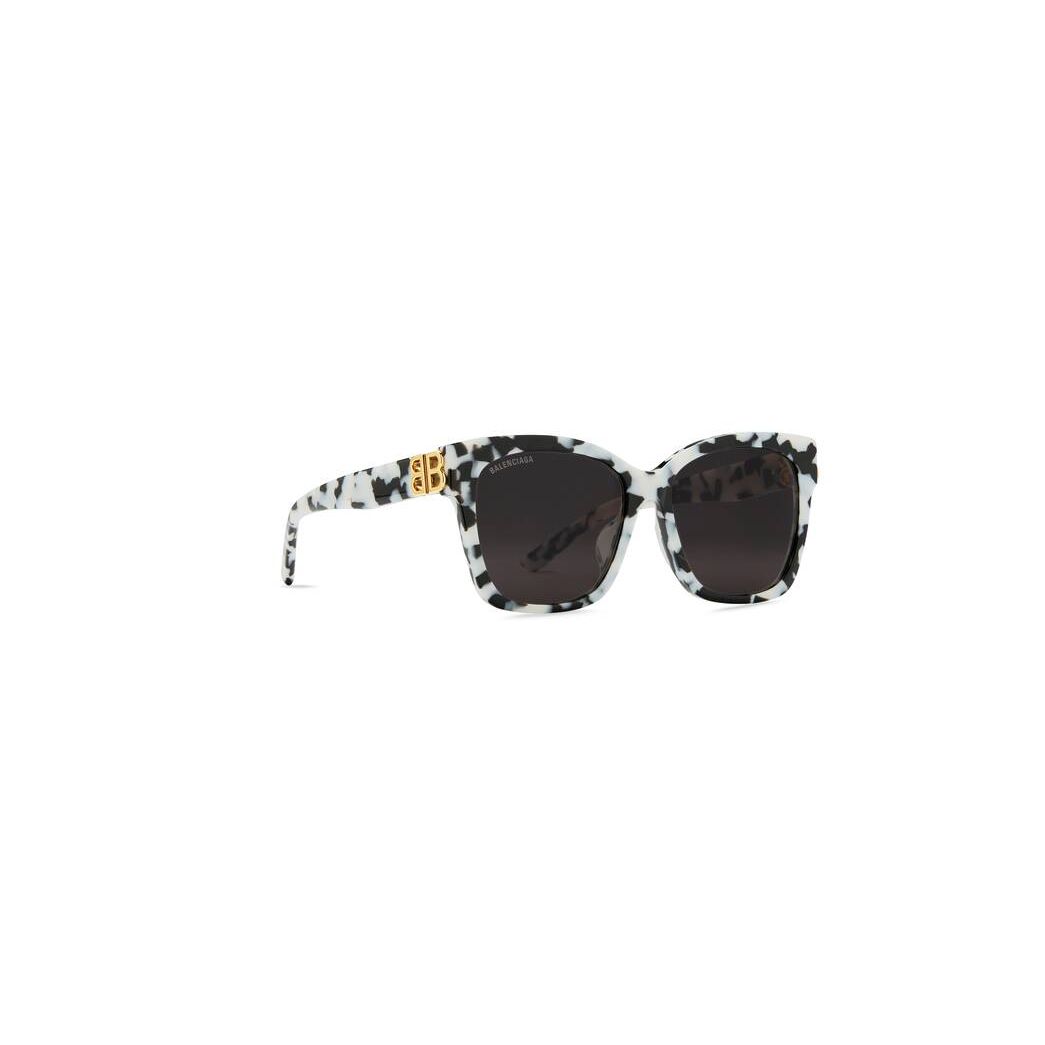 Women's Balenciaga Dynasty Square Sunglasses White | 0862NKWDM