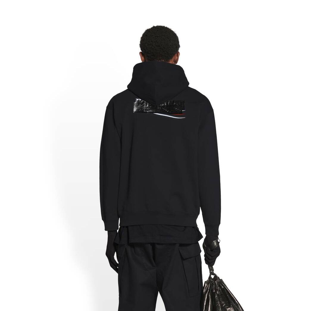 Women's Balenciaga Gaffer Medium Fit Hoodie Black | 8025EULIR