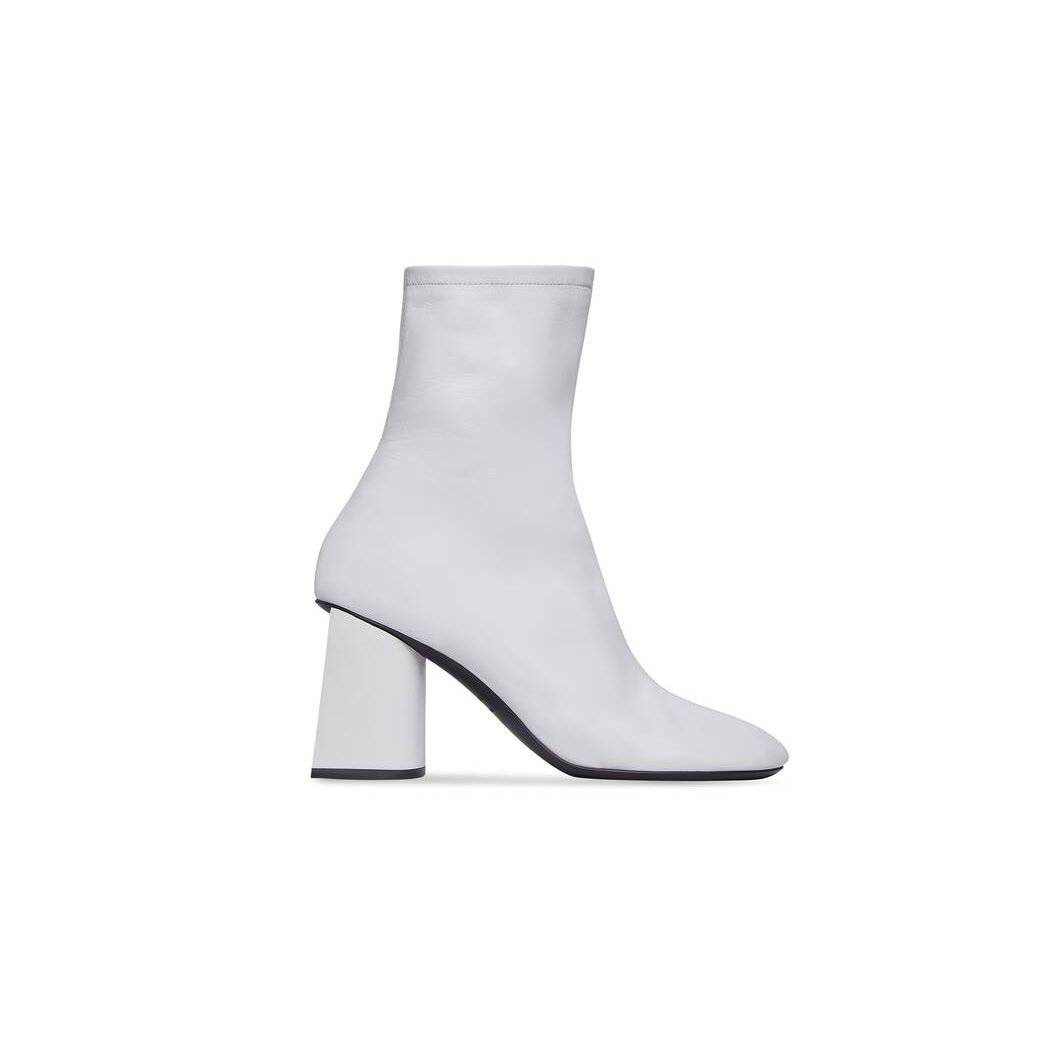 Women\'s Balenciaga Glove 80mm Boots White | 8742ZRWLT