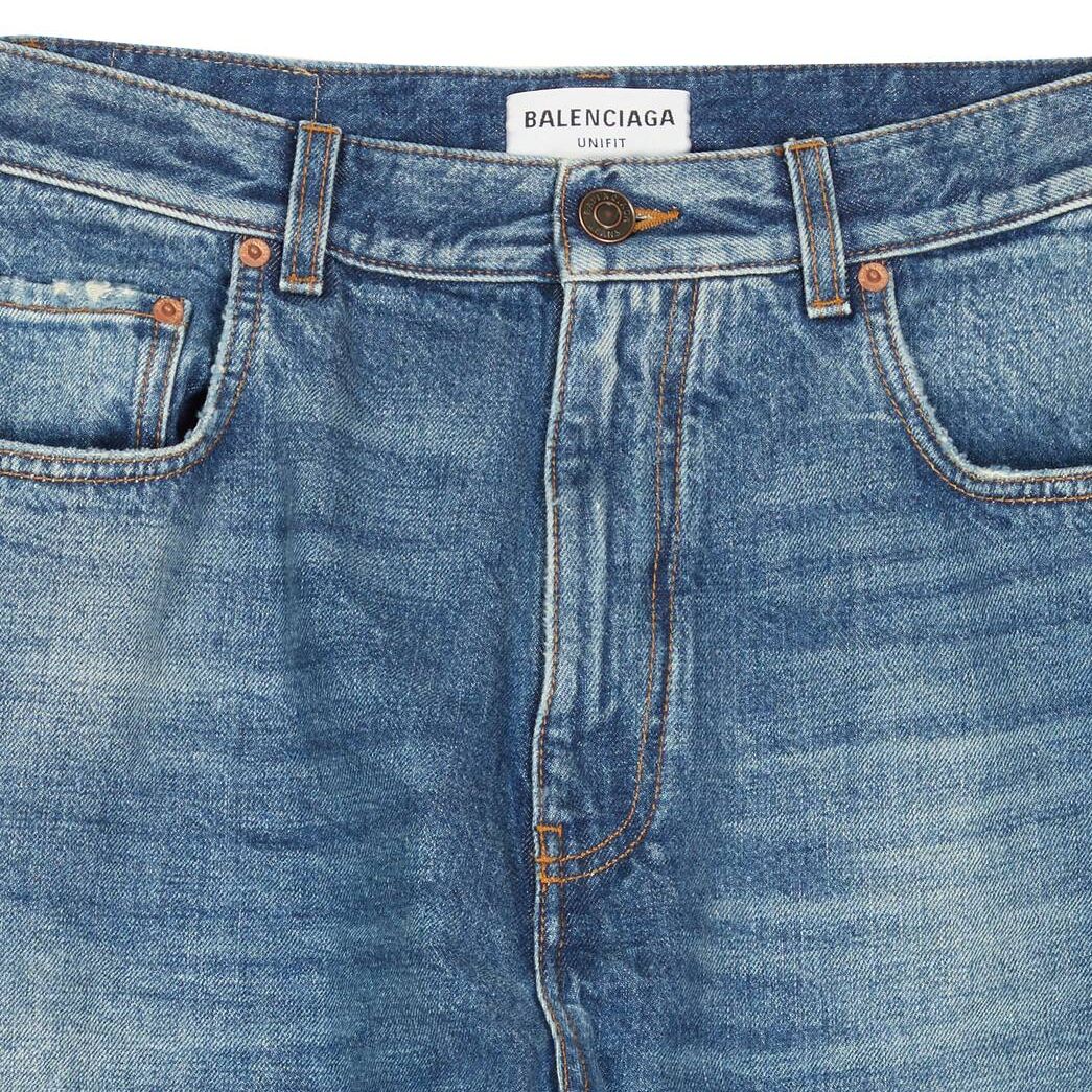 Women's Balenciaga Large Pants Blue | 5041KCSJR