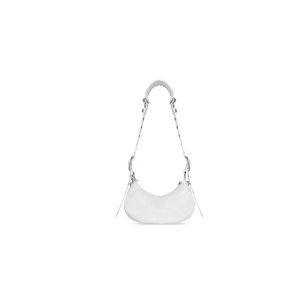 Women's Balenciaga Le Cagole Xs Shoulder Bags White | 7960RYNZW