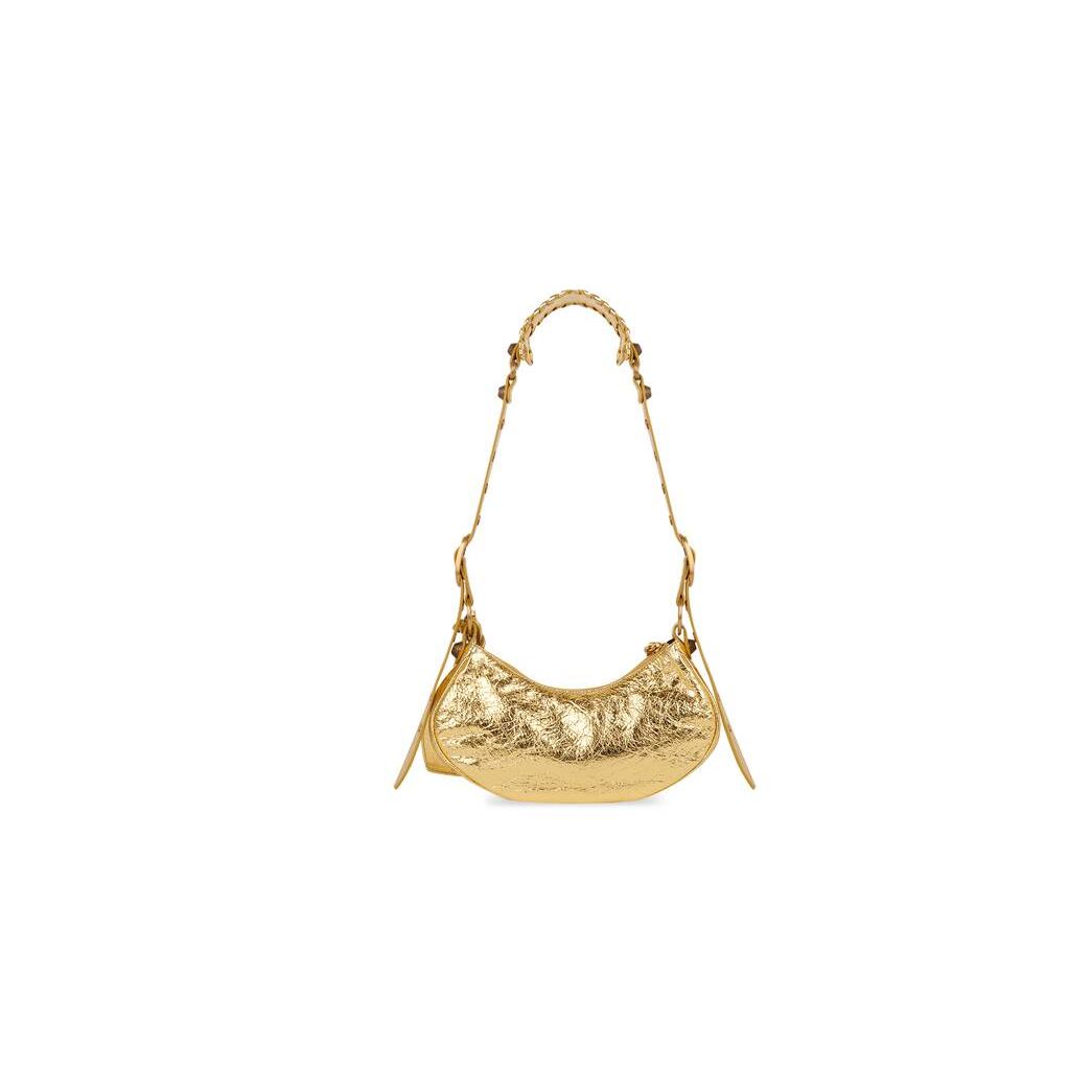 Women's Balenciaga Le Cagole Xs Shoulder Bags Gold | 8167VUPLA