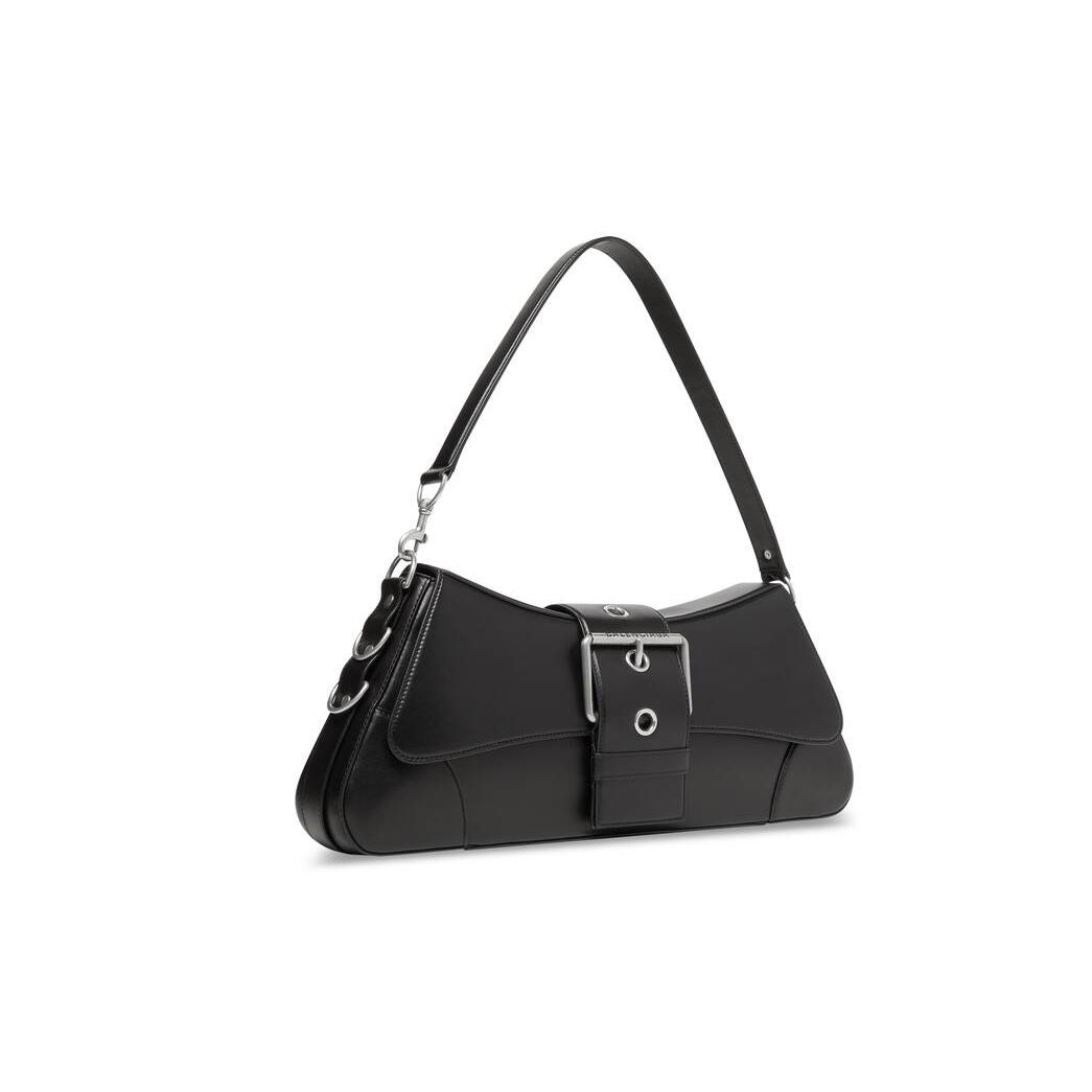 Women's Balenciaga Lindsay Large Shoulder Bags Black | 5624DQSNX