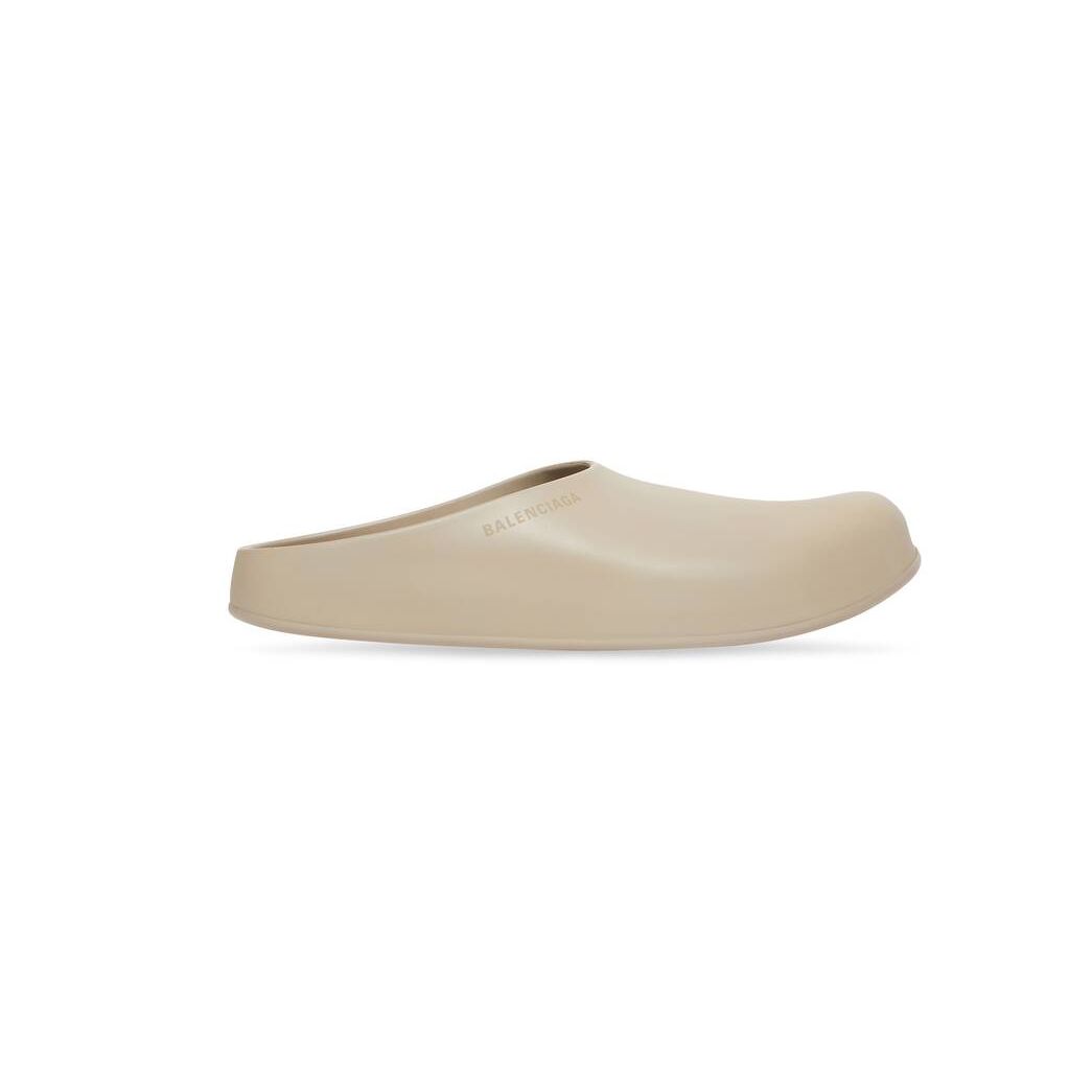 Women\'s Balenciaga Mule Slide Sandals Beige | 7069QHWGE