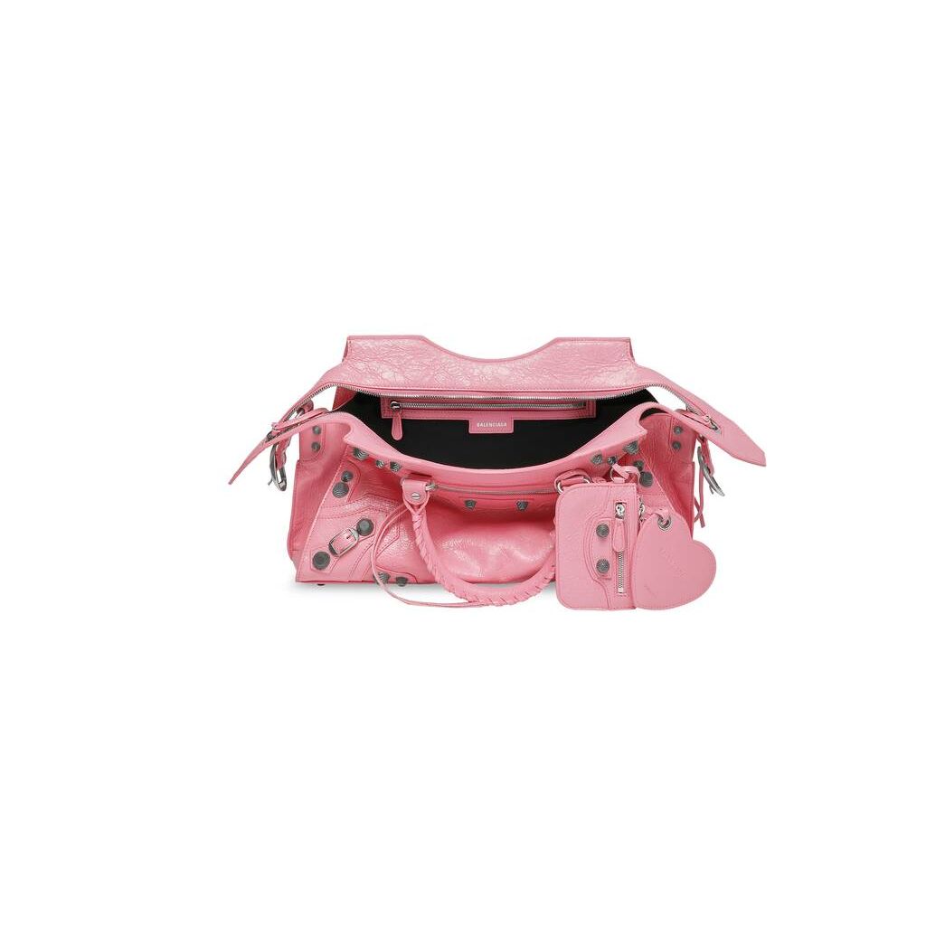 Women's Balenciaga Neo Cagole City Handbag Pink | 9051MIOAU