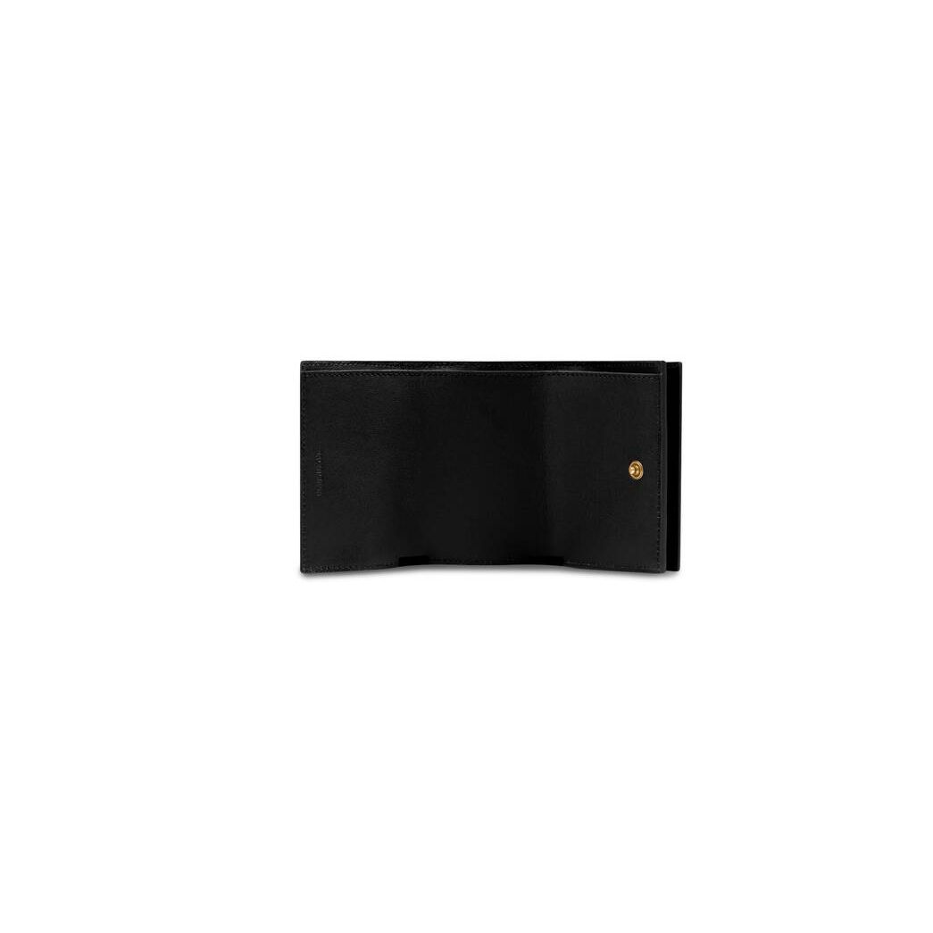 Women's Balenciaga Neo Classic Mini Wallets Black | 6925TJQDL