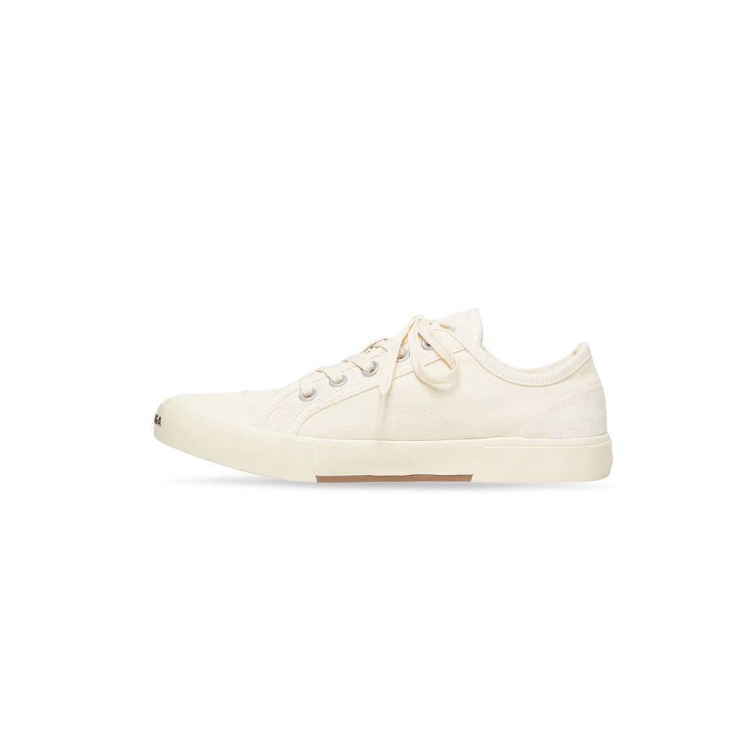 Women's Balenciaga Paris Low Tops Sneakers White | 2846KRSEM