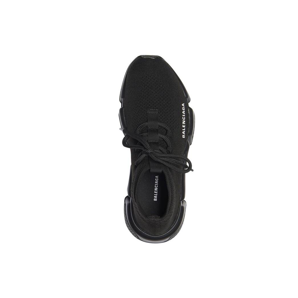 Women's Balenciaga Speed Lace-up Sneakers Black | 9518QABOY