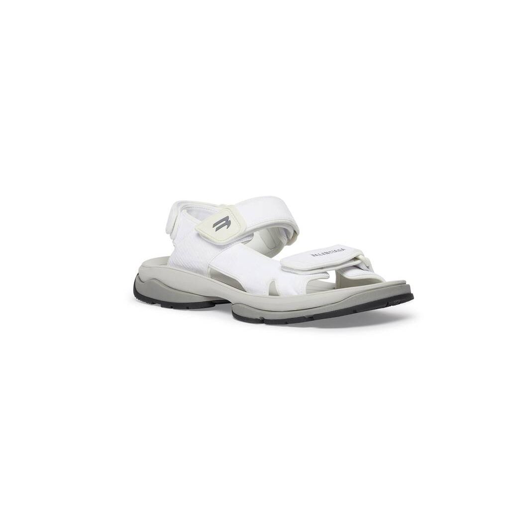 Women's Balenciaga Tourist Sandals White | 9846OAWFP