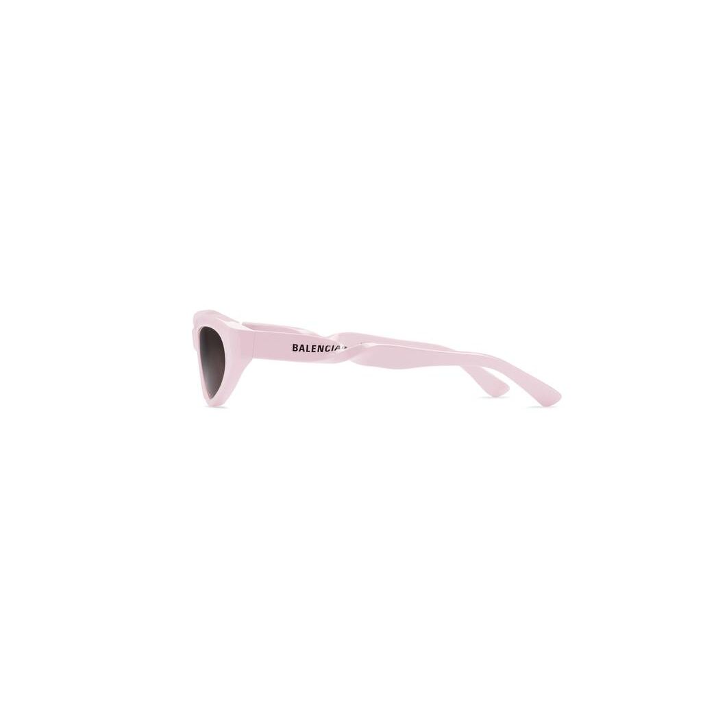 Women's Balenciaga Twist Cat Sunglasses Pink | 0829XWJET