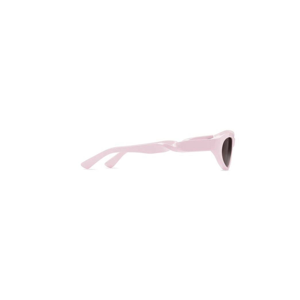 Women's Balenciaga Twist Cat Sunglasses Pink | 0829XWJET