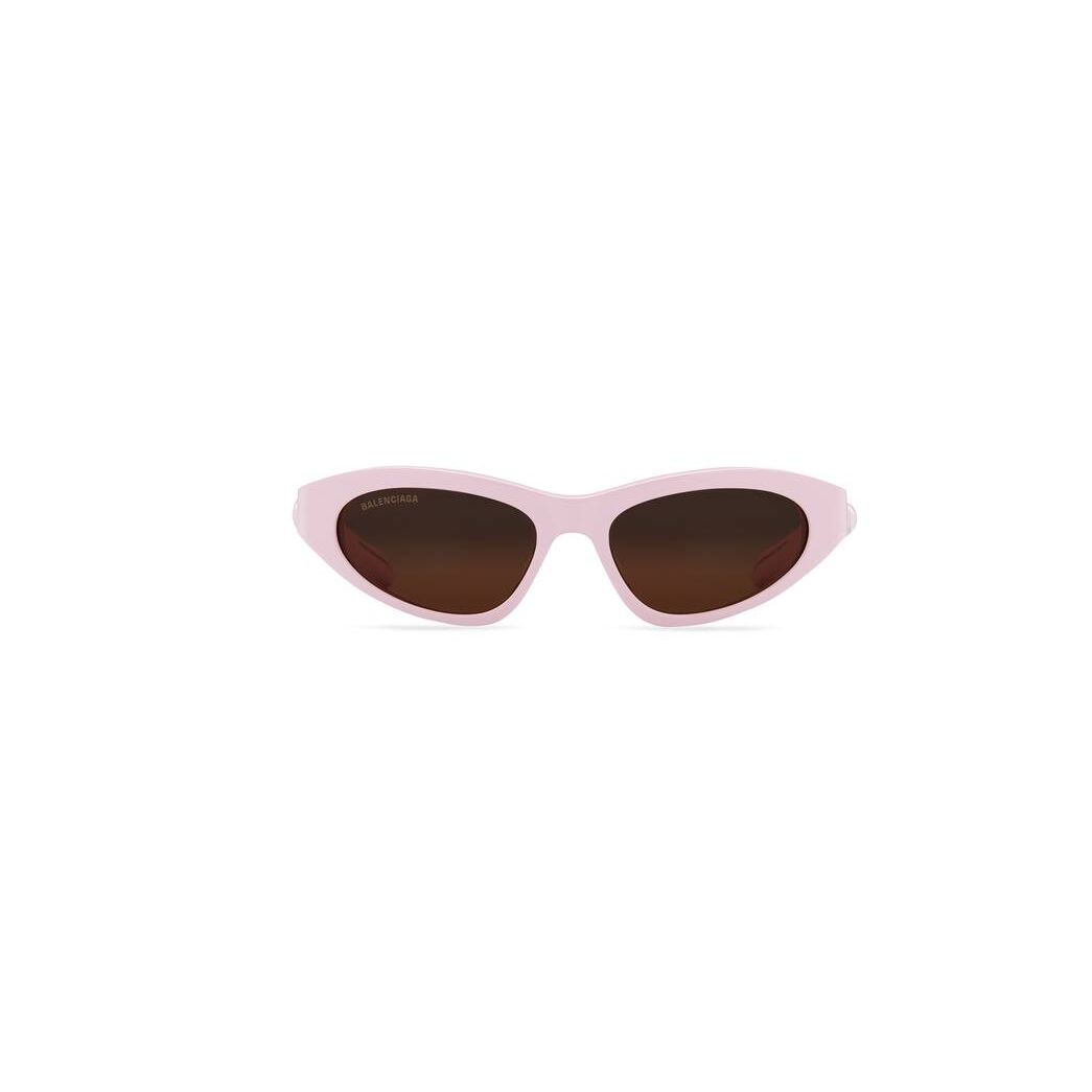 Women\'s Balenciaga Twist Cat Sunglasses Pink | 0829XWJET