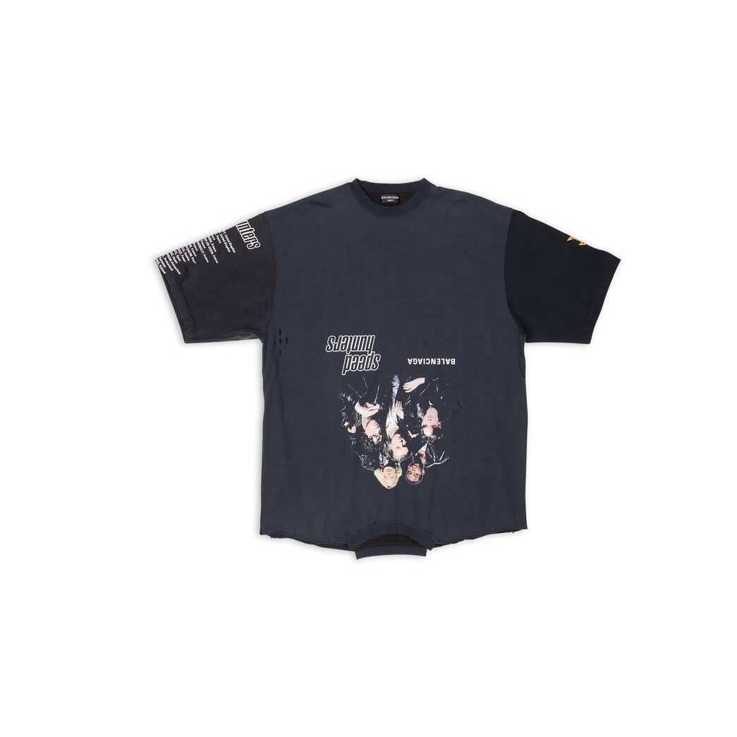 Women's Balenciaga Upside Down T Shirts Black | 6380QKJGT