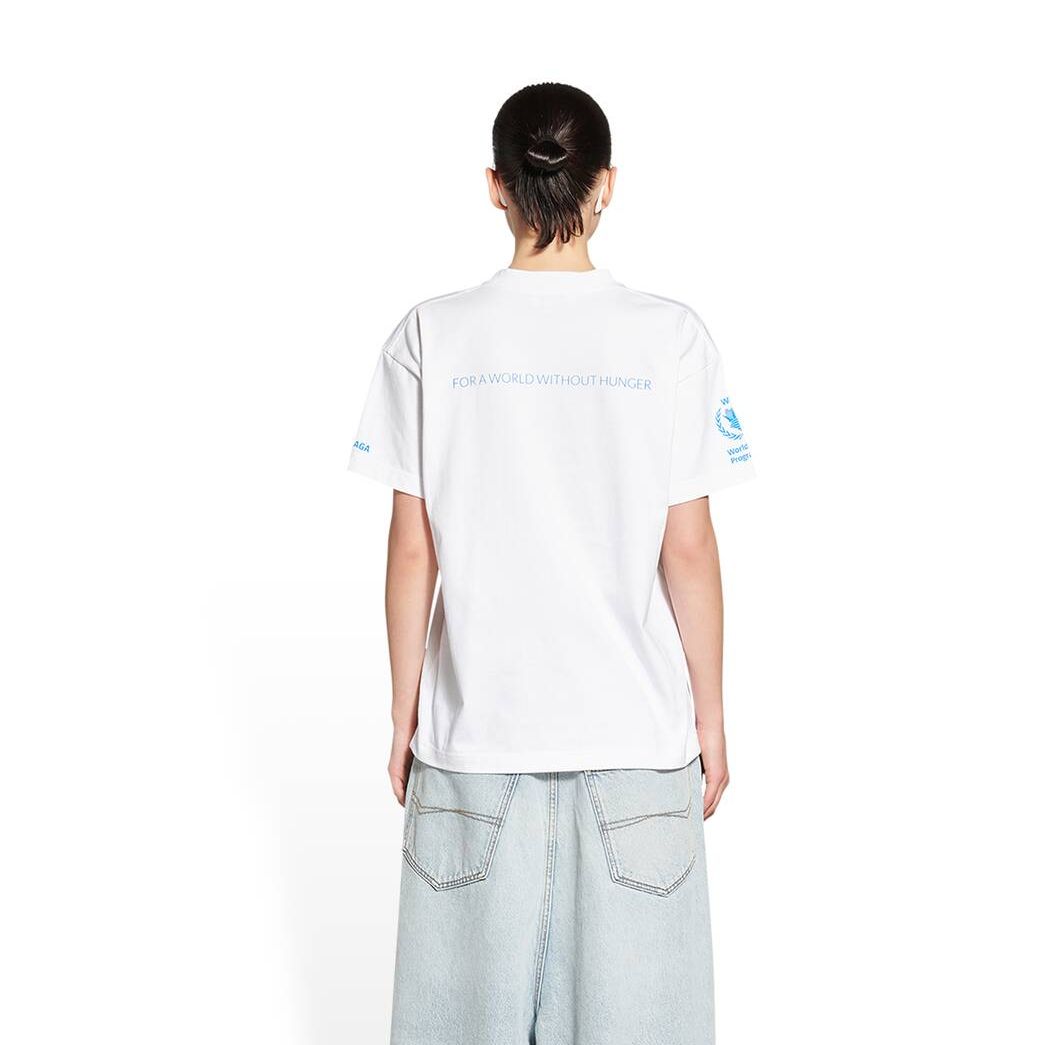 Women's Balenciaga Wfp Medium Fit T Shirts White | 2715XVYFC