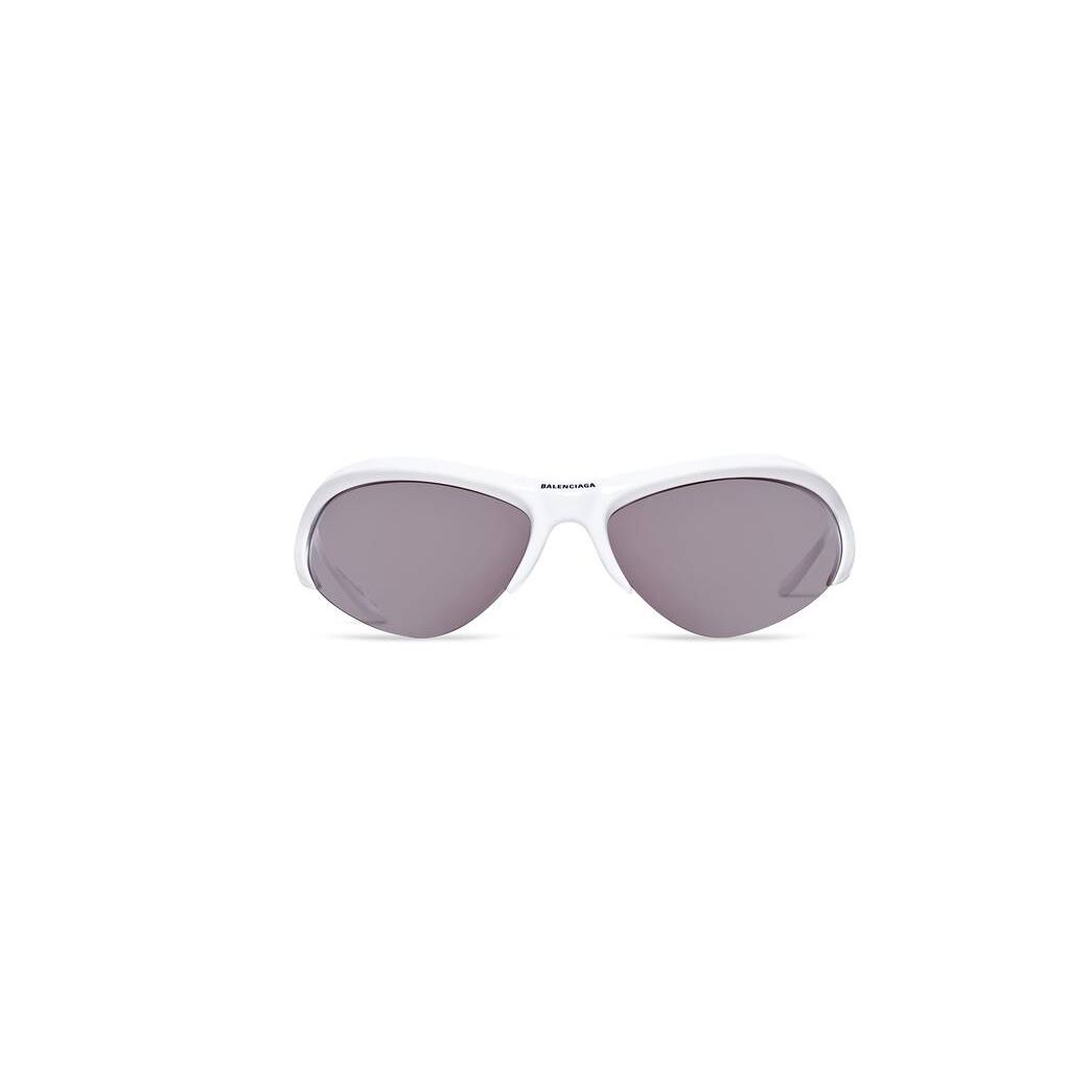 Women\'s Balenciaga Wire Cat Sunglasses White | 5408LVFSR