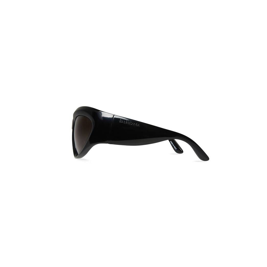 Women's Balenciaga Wrap D-frame Sunglasses Black | 2643CHDKM